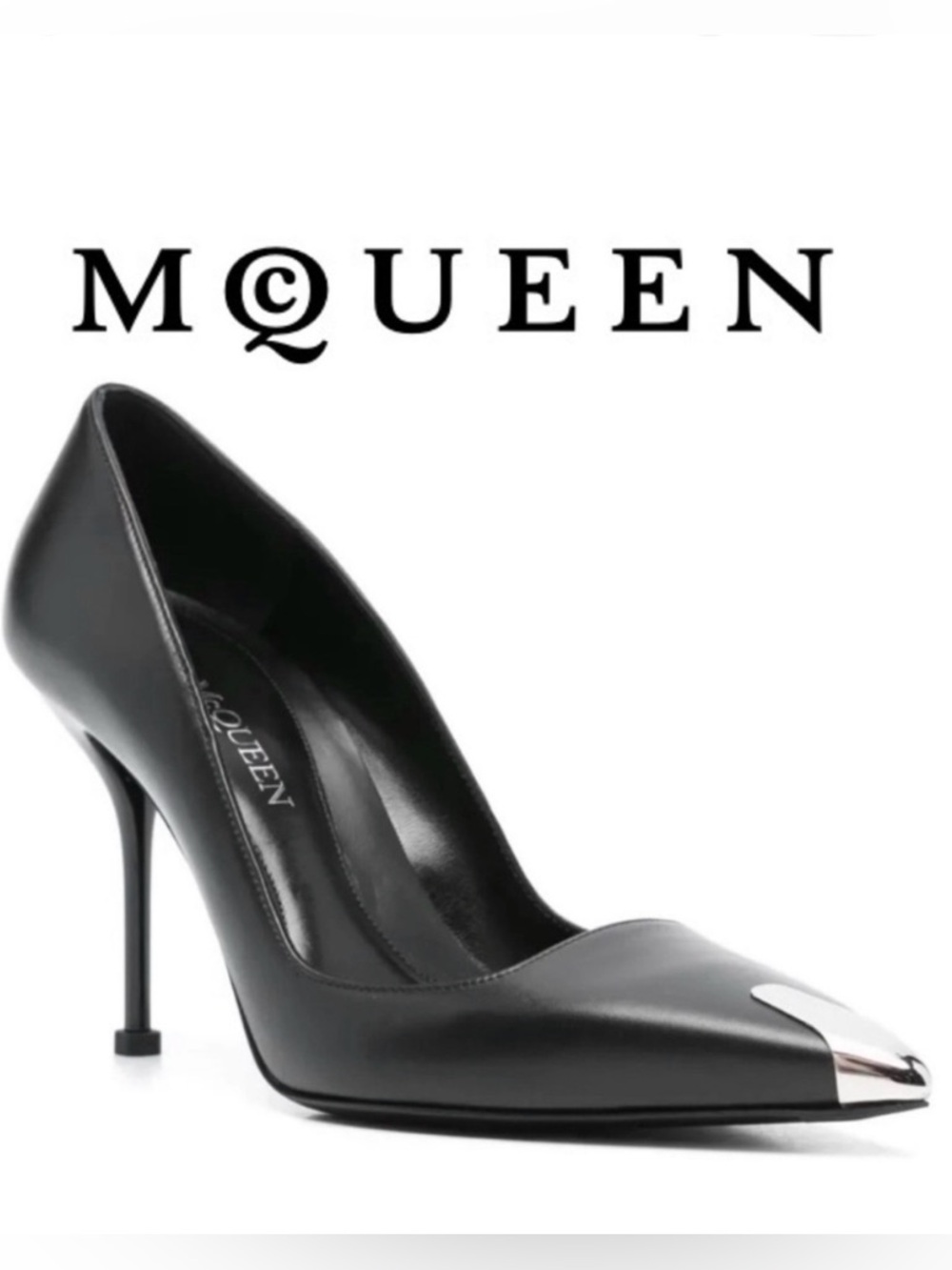 Alexander McQueen Punk 90mm Leather Pump